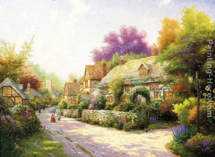 Thomas Kinkade Cobblestone Village